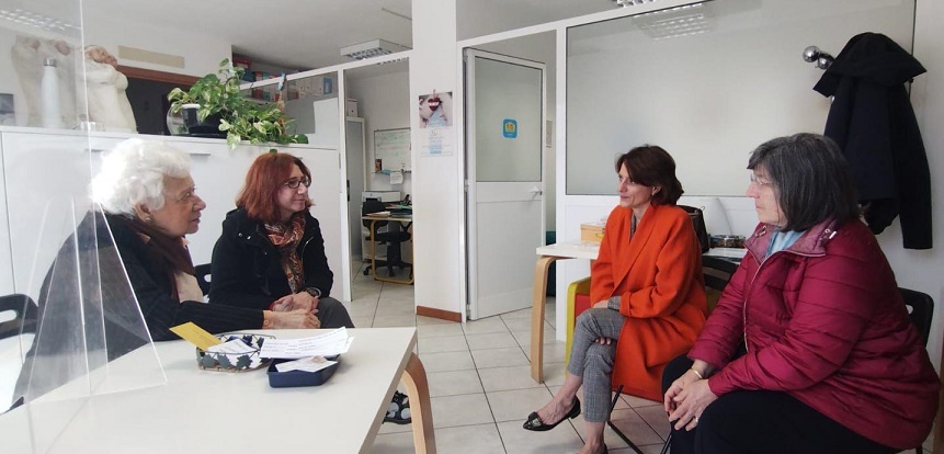 Visita di Bonetti e Grimm al Centro